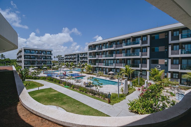 Studio com lazer de resort em Muro Alto