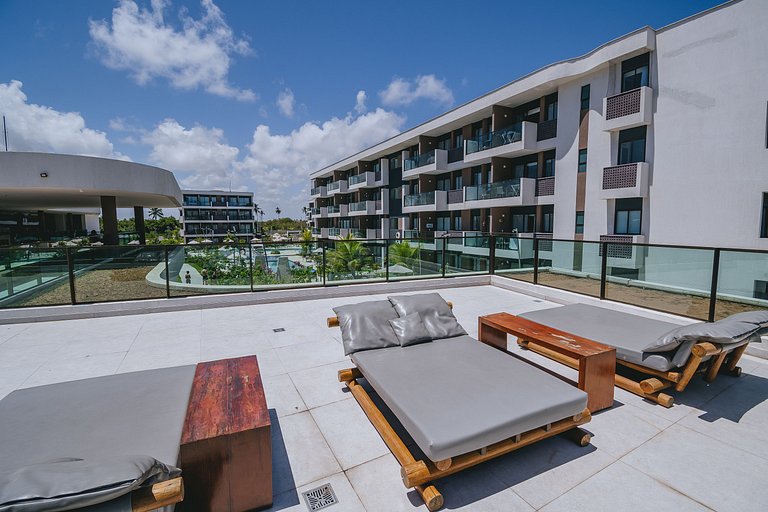 Studio com lazer de resort em Muro Alto