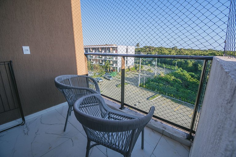 Studio com lazer de resort em Muro Alto