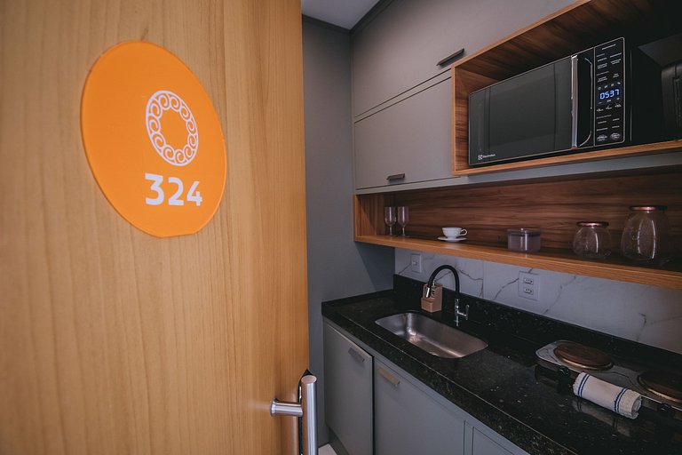 Studio com lazer de resort em Muro Alto