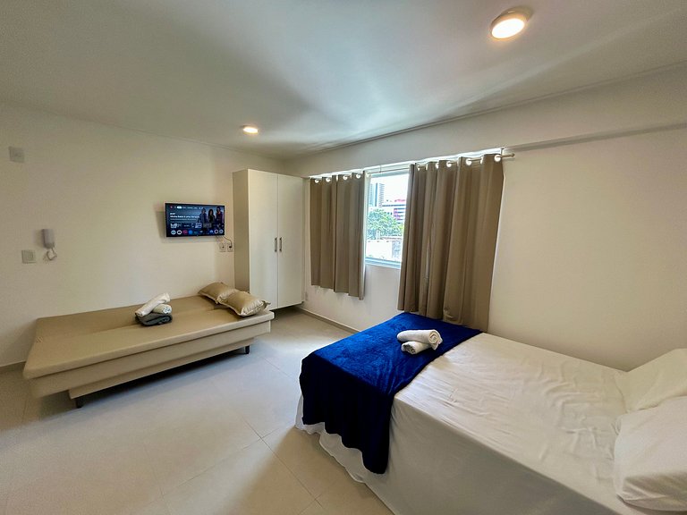 Studio novo a 5 min a pé da Praia de Boa Viagem