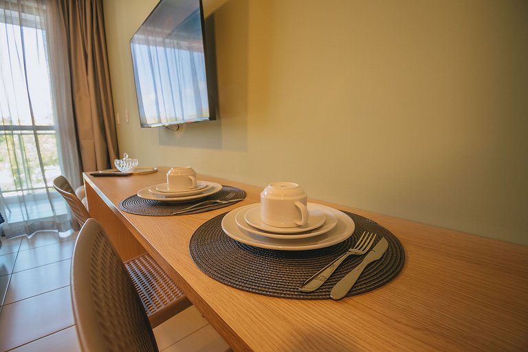 Studio de luxo p/ família no Makai Acqua Resort