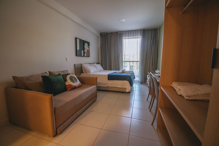 Studio de luxo p/ família no Makai Acqua Resort