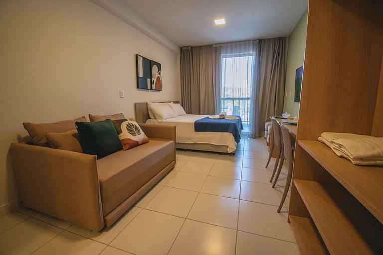 Studio de luxo p/ família no Makai Acqua Resort