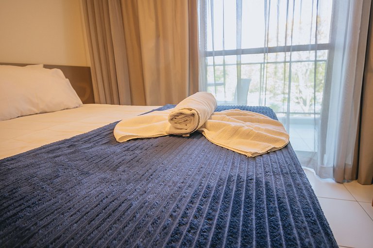 Studio de luxo p/ família no Makai Acqua Resort