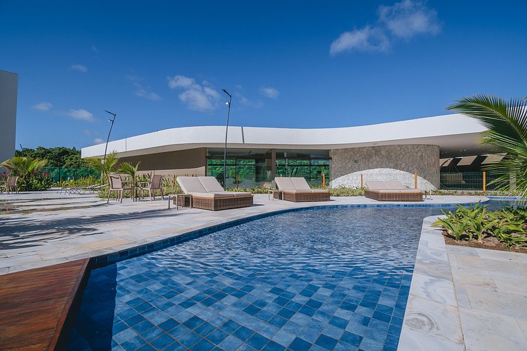 Studio de luxo p/ família no Makai Acqua Resort