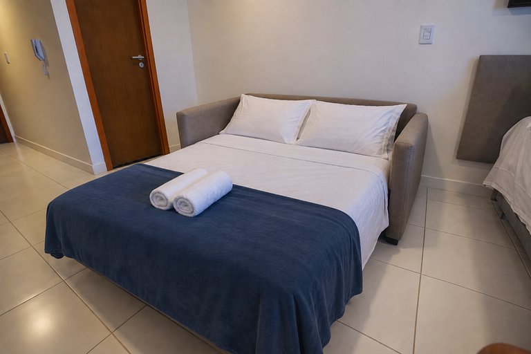 Studio de luxo p/ família no Makai Acqua Resort